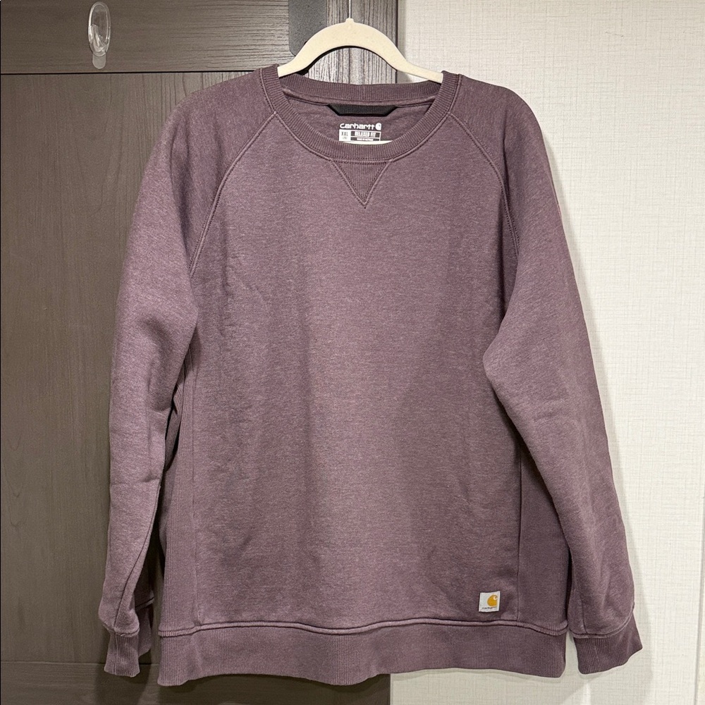 Ladies Carhartt Crewneck in Deep Purple